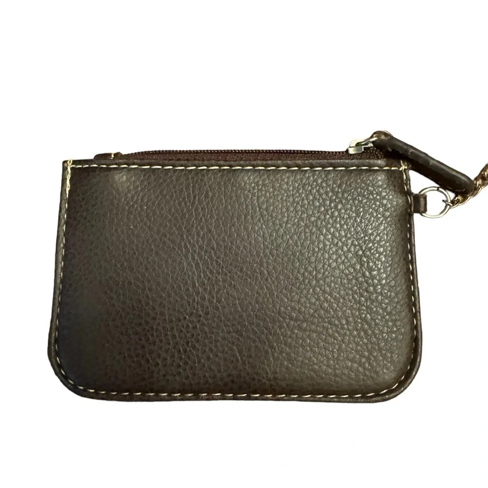 Vegan Leather ID and‎ zip top card case
